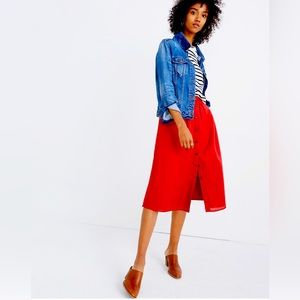 Madewell button-from midi skirt